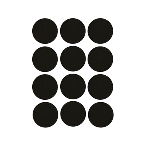 12 Count Sheet - 1" Round Adhesive Match Striker Paper Stickers | 1 inch Circle Replacement Stryker Stricker for Safety Matches | Peel & Stick Flint Lighter Dot Pad (12 Pack) Cover