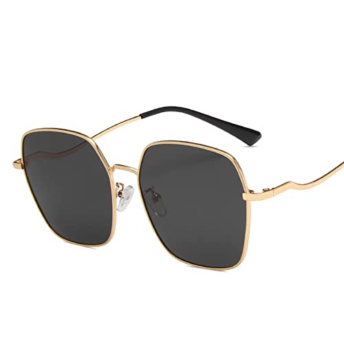 ZENYS Metal Frame Sunglasses for Men and Women Large Frame Fashion Decorative Sunglasses (Color : B, Size : 1)