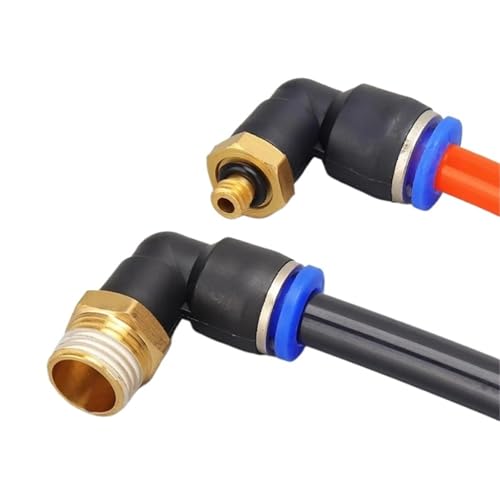 Raccord pneumatique coudé PL anti-fuite pour tube 10mm coude L