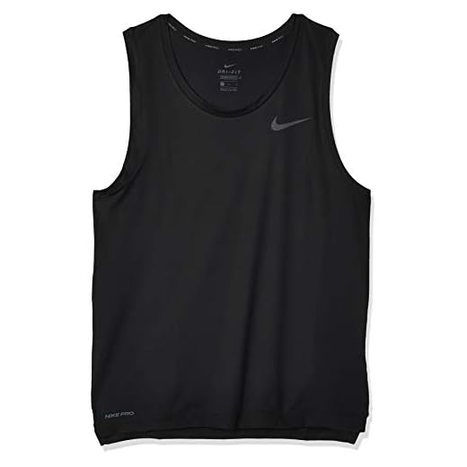 Nike M NK Top Tank HPR Dry Débardeur Homme, Black/(Dark Grey), FR : L (Taille Fabricant : L)