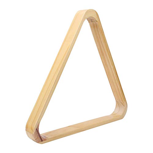 Alomejor Billiards Ball Rack Wooden Professional Triangle and Diamond Snooker Ball Racks Billiard Table Accessory(American)