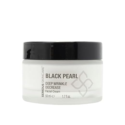 Serious Skincare Black Pearl Deep Wrinkle Decrease Face Moisturizer to Reduce Appearance of Lines & Wrinkles - Anti Aging Cream For Face & Neck with Hydrating Peptides & Caviar Extract - 1.7 oz.