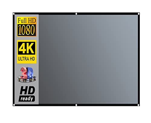 Écran de projection 16:9 pour vidéoprojecteur DLP avec rideau tissu réfléchissant métal 106" BT