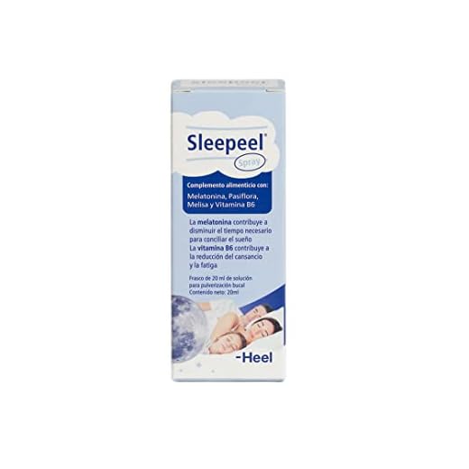 Heel - Sleepeel Spray, Formulado con Melatonina, Pasiflora, Melisa y Vitamina B6, Reduce el Tiempo de Inducción del Sueño y Mejora la Calidad, Disminuye el Cansancio, Apto para Veganos - 20 ml