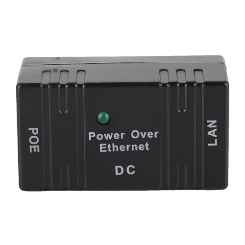 Acouto Separador Combinador PoE Conector RJ45 Puente AP Inyector PoE Blanco y Compatible con Resistente Al Plástico Producto Internacional Compatible con Clavija Estándar (BLACK)