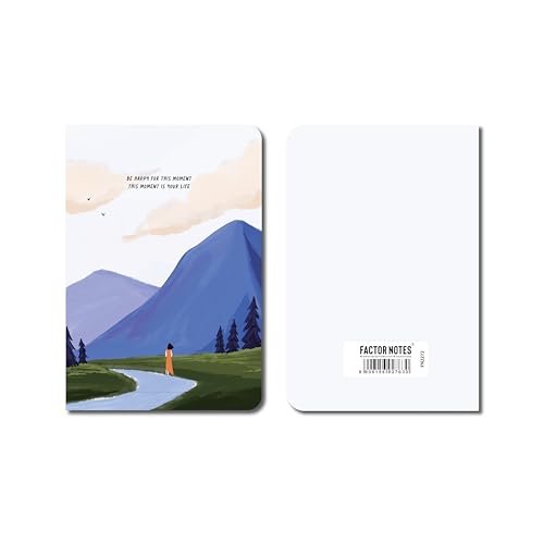 Image of FACTOR NOTES A6 Notebook (This Moment) | Ruled, 160 Pages, 90 GSM Thick Paper | Cute Aesthetic Notebook for Women