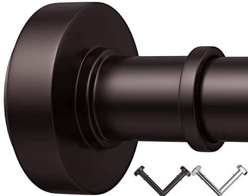Oil Rubbed Bronze Tension Shower Curtain Rod – Adjustable 18-79 Inches, Fits 20-78 Inch Spaces (Ideal for 72" Wide Bathrooms), No Drill Rust Resistant Spring Rod