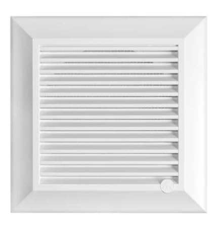 Louvre Vent White Duo Smart 135 fi 100mm with Fly Mesh - Designed to Provide efficient air Circulation While preventing dust, Debris, and Insects from Entering Your Space.