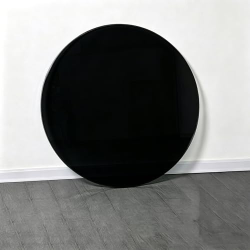 Plateau de table en verre de remplacement noir avec bords polis sécurisés