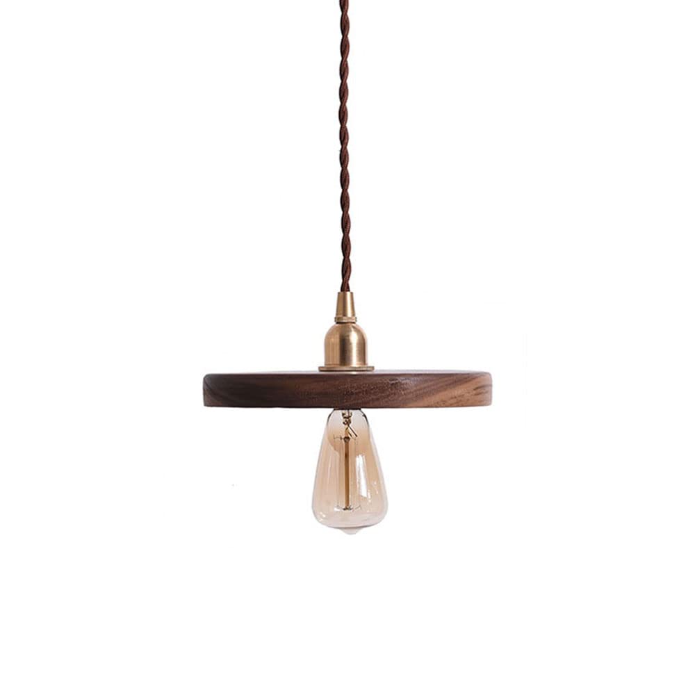 Lustre en bois de ferme rétro pour illuminer chaleureusement votre îlot de cuisine vintage