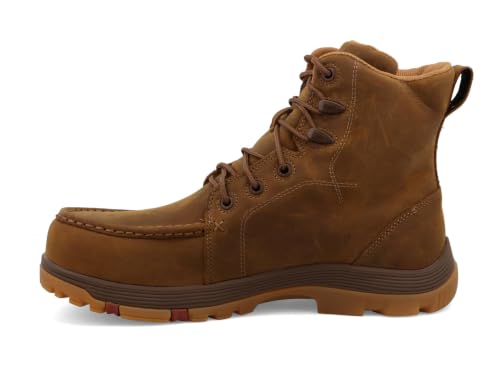 Image of Twisted X Men's 6 inch Work Oblique Toe Boot, Moc Toe Nano Toe with CellSole