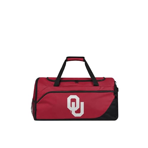 FOCO Oklahoma Sooners NCAA Solid Big Logo Duffle Bag