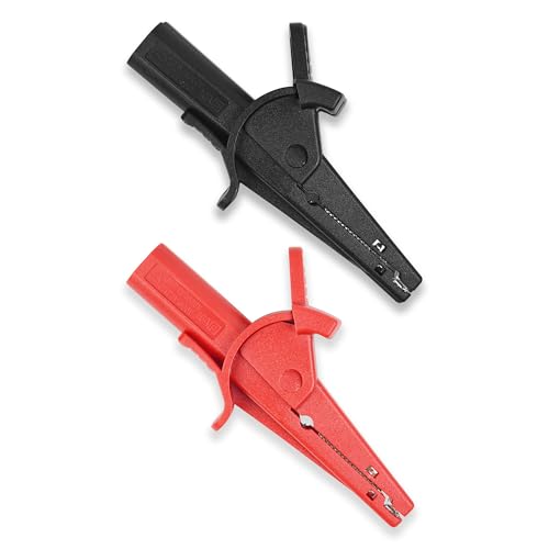 ZIBOO ZB285-2 multimeter Alligator Clips Safety Alligator Clip Compatible with Fluke Phase Rotation Indicator use with TL222 and TL224 Test Leads Substitute Compatible with AC285