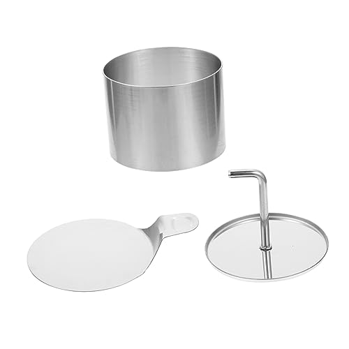 Mikinona Stainless Steel Rice Ball Mould Set Diy Cake Molds Square Round Baking Molds