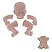 Bambole del Bambino, Kit rinato per Bambini con Modello Testa Mani Piedi, Corpo in Stoffa Vinile simulato Non Verniciato stampi per Neonati Fornitura di Bambole rinate per Principianti