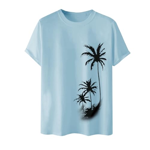 Camisa Casual Hombre EláStica,Camiseta Deporte Hombre Tecnica,de Verano Moderna para con Diseño Floral y Corte Holgado en Cuello de Manga Corta Polo T Shirt Top