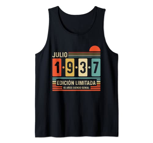 85 Años Julio 1937 Leyenda Regalo 85 Cumpleaños Camiseta sin Mangas