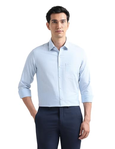 Image of Arrow Checked Slim Fit Mens Formal Shirt - Cotton, Breathable & Comfortable, Full Sleeves Shirts for Men