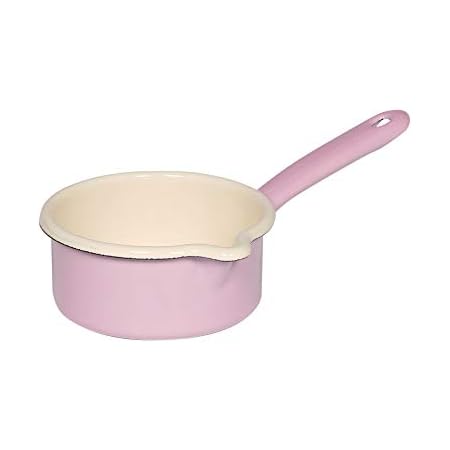 Riess Classic casserole avec bord chromé bleu pastel 18cm 1.5Liter Riess Classic casserole avec bord chromé bleu pastel 18cm 1.5Liter