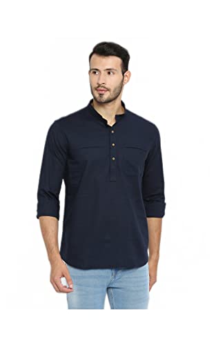 Image of Spykar Men Cotton Slim Fit Shirts - Full Sleeves
