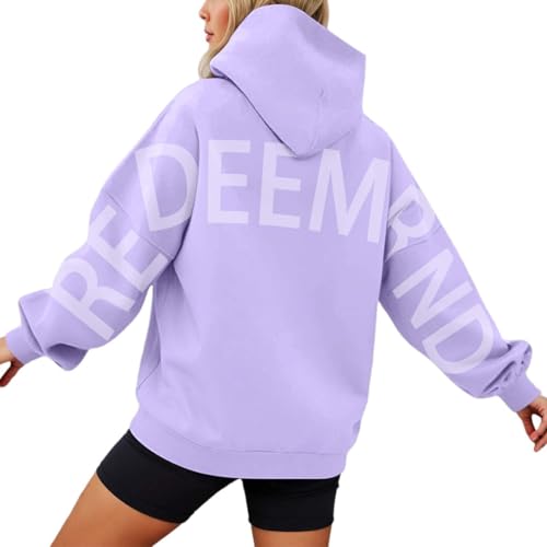 Sweat à capuche femme oversize en coton doublé polaire pull chaud de mi-saison