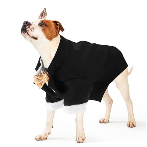 Disfraz formal para perro BESPORTBLE 1 set tuxedo miniatura 4