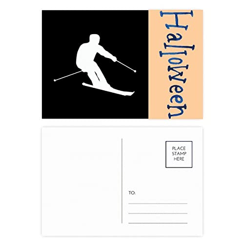 Cartes postales ski noir et sports d'hiver lot de 20 correspondance montagne et papeterie
