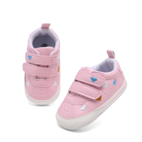 Image of Clowora Baby Boys Girls Shoes Non-Slip Rubber Sole Sneakers Infant First Walking Toddler Crib Shoes Newborn Loafers Flats.