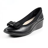 Lunar - Bailarinas Cuero Deacon para Mujer (36 EU) (Negro)