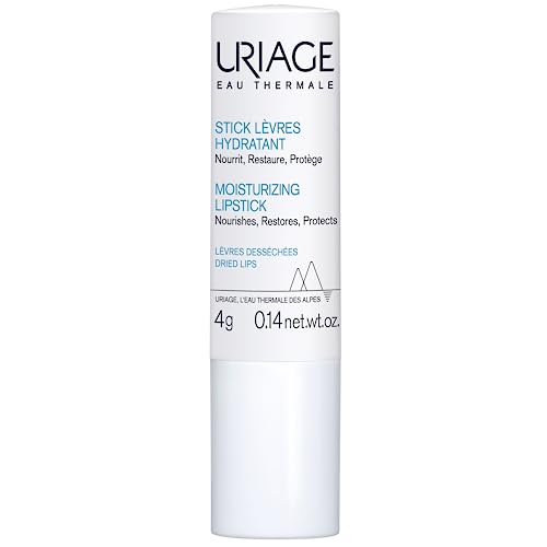 URIAGE Moisturizing Lipstick | Hydrating Care for Dry and Chapped Lips that Restores Immediate Comfort and Softness | Lip Balm with Shea Butter, Hyaluronic Acid and Vitamin C