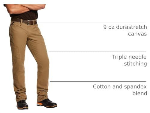 Image of ARIAT Work Rebar M4 Low Rise DuraStretch Made Tough Stackable Straight Leg Pants