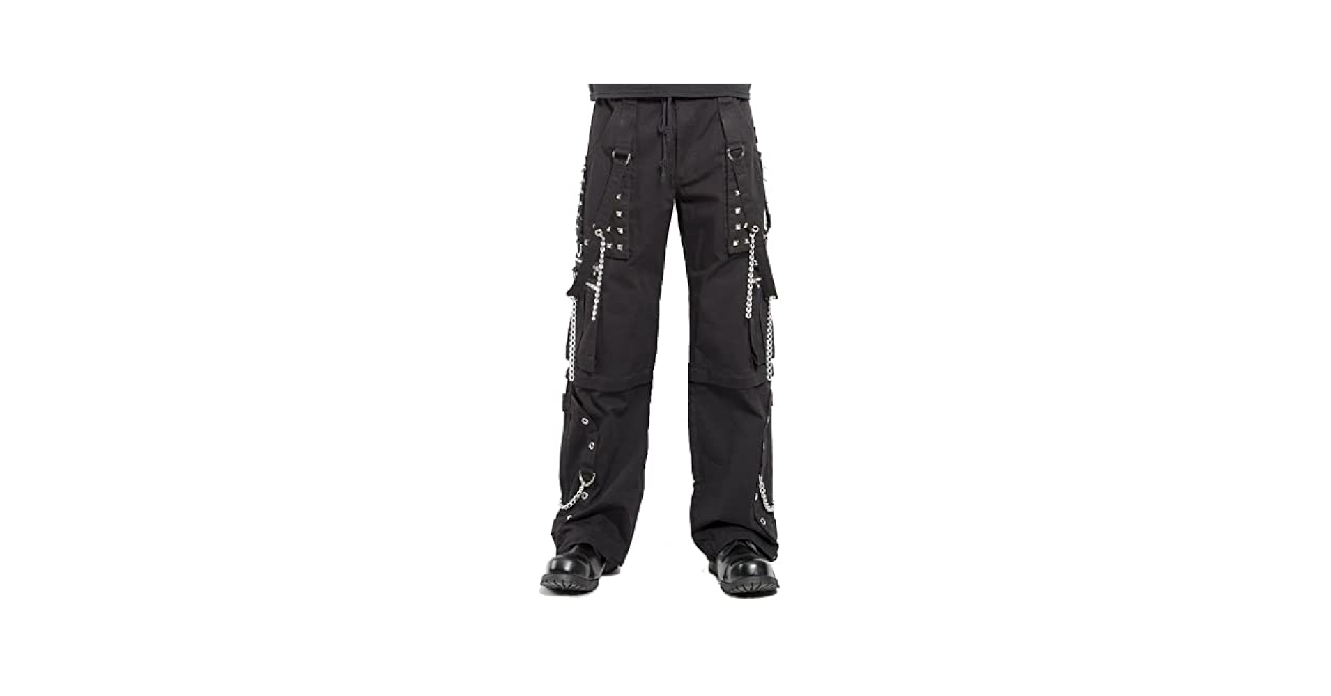 Men's Electro Bondage Rave Gothic Cyber Chain Goth Jeans
