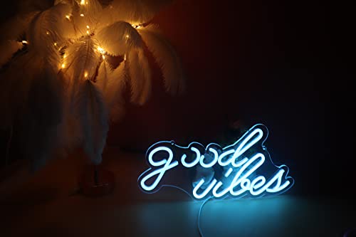 Image of Ulalaza LED Neon Sign Night Light for Wall Party Decor Bedroom Room Bar Wedding Home Birthday Art Decoration Christmas with USB Chain Light modulator 5v (lets party blue)