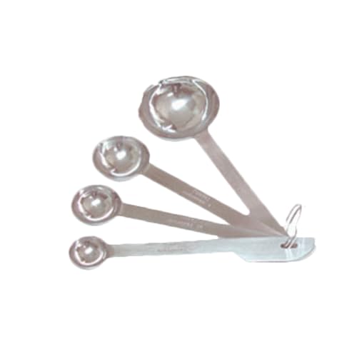 A-to-Z Supply OW356 Measuring Spoon Set, 4 Measure Sizes per Set: 1/4 TSP., 1/2tsp., 1 Teaspoon, & 1 Tablespoon, Stainless Steel