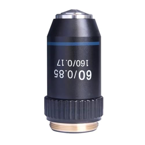 顕微鏡キット 4X 10X 20X 40X 60X 100X 195 生体顕微鏡色消しレンズ 顕微鏡レンズアダプター (Color : 60x)