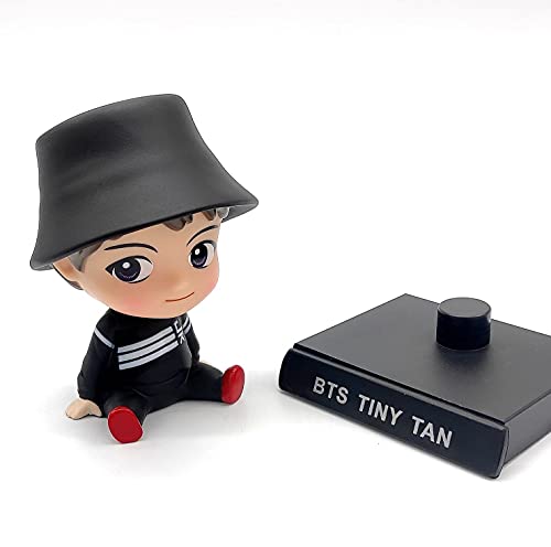 Image of Augen Super Hero BTS-Jungkook Action Figure Limited Edition Bobblehead with Mobile Holder for Car Dashboard, Office Desk & Study Table (Pack of 1)(Plastic)