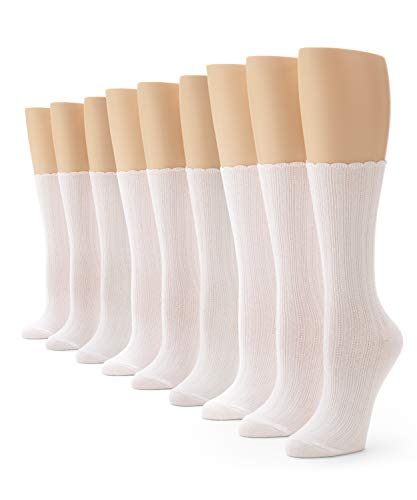 Image of no nonsense Women's Scallop Pointelle Crew Sock