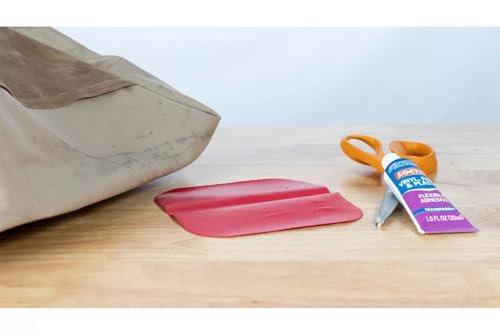Loctite Vinyl Fabric & Plastic Repair Flexible Adhesive, clear liquid adhesive ideal for repairing vinyl seats, cushions, tarps, and outdoor gear, highly flexible to withstand bending and torsion