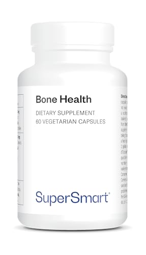 Supersmart - Bone Health Supplement - 100% natürliche Formel mit Osteosine™ - Hilft, Erhaltung starker Knochen & fördert die Knochendichte | Nicht GVO & Glutenfrei - 60 vegetarische Kapseln
