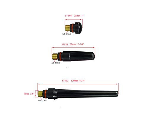 Image of RIVERWELD TIG Welding Back Cap 57Y03 Medium for WP 17 18 26 Torch 5pcs | for QQ300 PTA DB SR WP 17 18 26 TIG Welding Torch