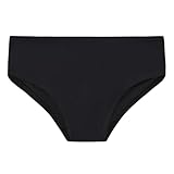 Dovio Girls Swim Bikini Bottoms with Fully Lined, UPF 50+ Sun Protection Swimsuit Soft Quick-Dry for Beach Pool (Black, 8)