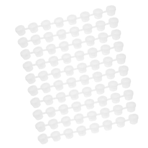 Homoyoyo Artists' Paint Pots Lids Bulk 50pcs Empty Pigment Pots Lids Watercolor Mixing Cups for Levels