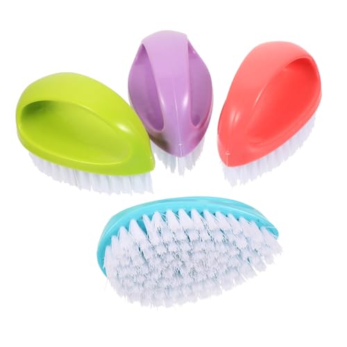 NIYANGLE 4 Piezas Cepillo de Lavandería Multifuncional Cepillo Portátil para Limpieza Suave de Ropa y Zapatos Cerdas Duraderas para Uso Diario