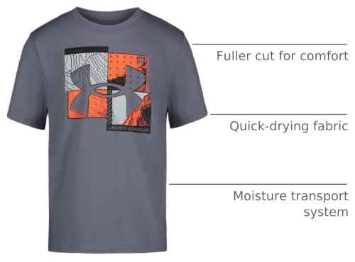 Image of Under Armour Boys' Short Sleeve Graphic T-Shirt, Soft & Comfortable, Outdoor Collection