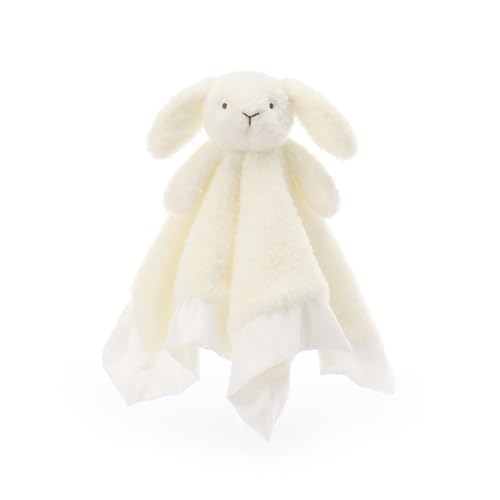 Image of Apricot Lamb Stuffed Animals Soft Security Blanket White Bunny Rabbit Infant Nursery Character Blanket Luxury Snuggler Plush(White Bunny, 14 Inches)