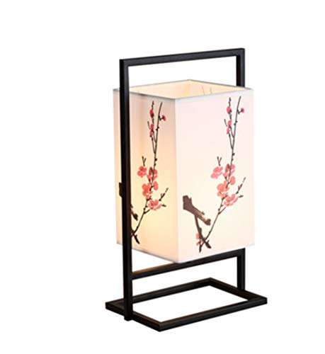 Luemdss Lámpara de mesa Dormitorio Cama Cabeza Viento chino Sala de estar Estudio Lámparas de noche LED, elegantes lámparas de escritorio para habitaciones, hoteles y oficinas.