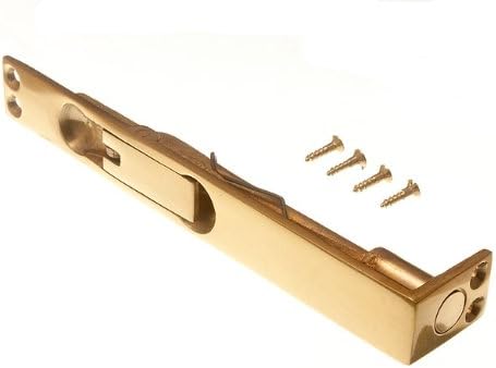 One Stop DIY 25 x SLIDING FLUSH BOLTS SOLID POLISHED BRASS DOOR CATCH 150MM 6 INCH NEW