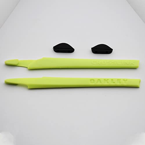 Kit de jambe en silicone vert clair pour lunettes Oakleys Crosslink - 3