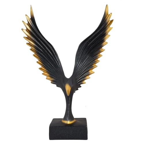 Figurines d'ailes d'aigle en résine multicolore, statuette déco salon moderne