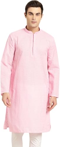 Men's Pure 100% Cotton Embroidered Only Kurta
